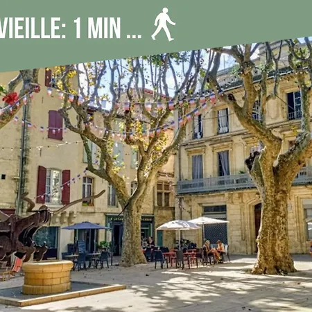 * * * Donjon Du Bijoutier * * * Wifi+Clim+Terrasse Apartment Beaucaire  Exterior photo