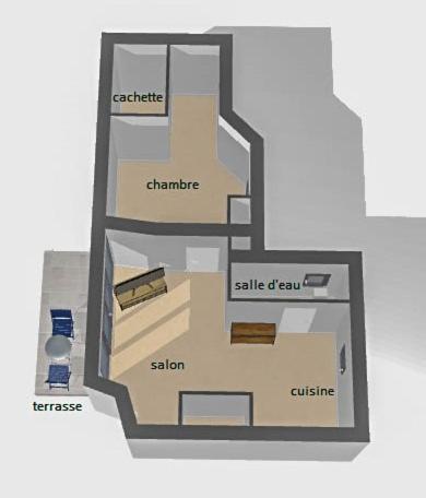 Apartment * * * Donjon Du Bijoutier * * * Wifi+clim+terrasse *